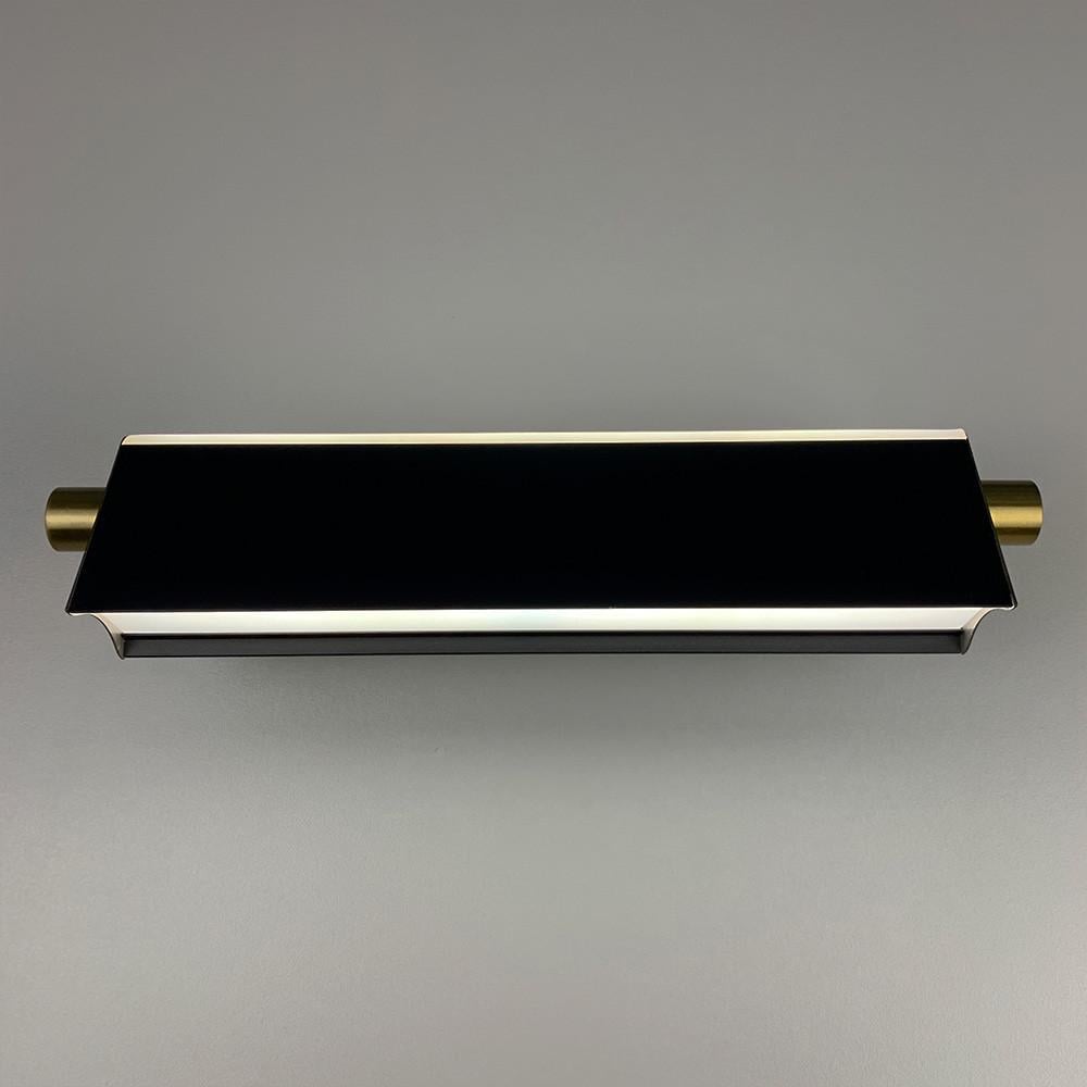 Бра настенное поворотное с латунной фурнитурой Черный (WB 36)