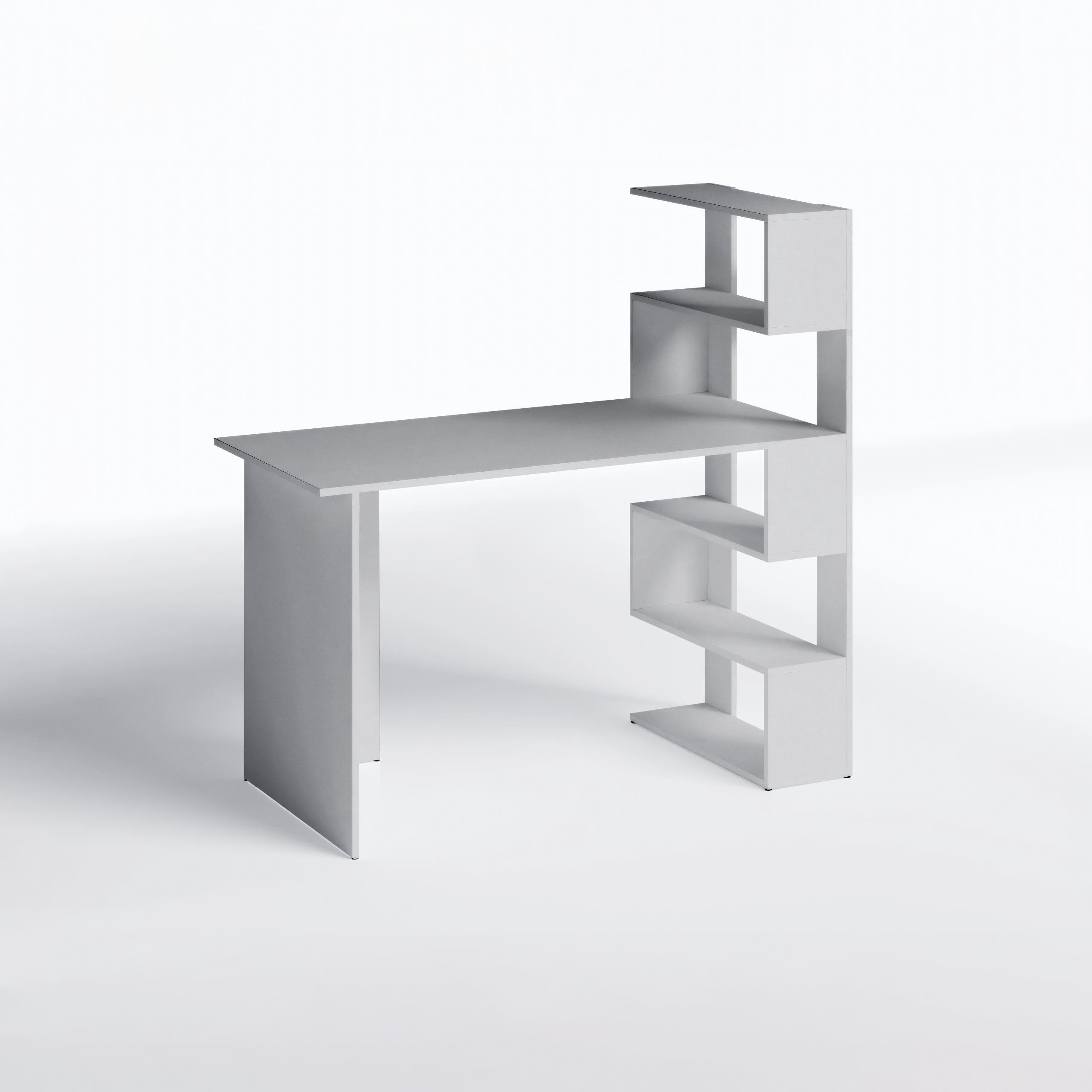 Письменный стол Open shelf с полками 1250х600х750 мм Серый - фото 2 Письменный стол Open shelf с полками 1250х600х750 мм Серый - фото 2
