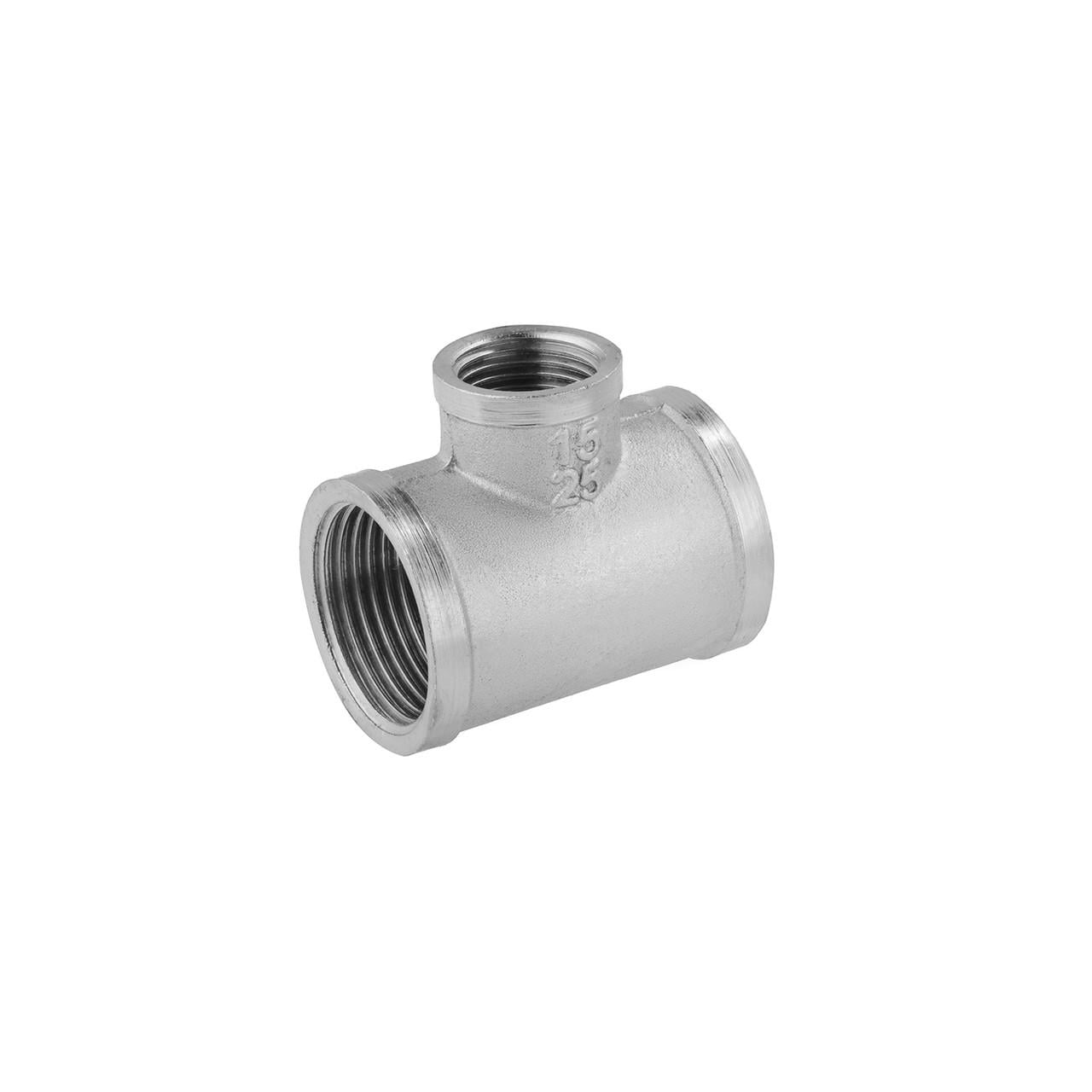 Тройник латунный редукционный ВОВ 1"x1/2"x1" (000062206)