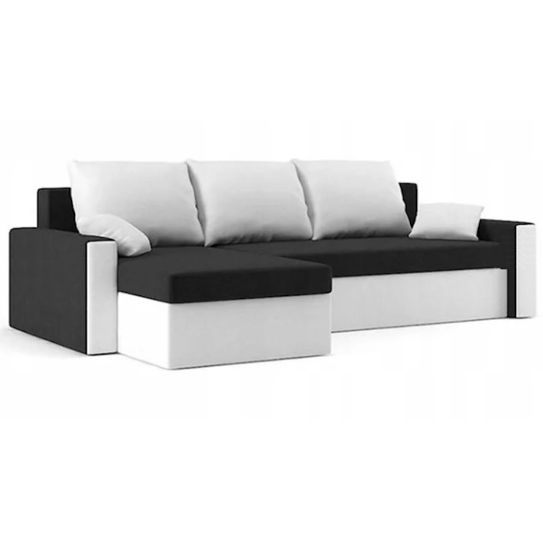 Диван кутовий Зеус 235х140 см Чорний/Молочний (25484914) Диван кутовий Зеус 235х140 см Чорний/Молочний (25484914)