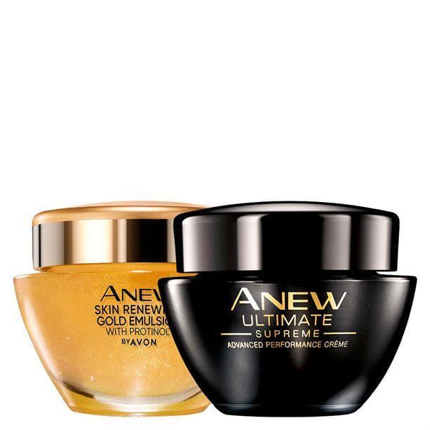 Набір кремів ля обличчя Avon Anew Protinol Омолодження Неперевершеність 45+ 50/50 мл (AV9805361)