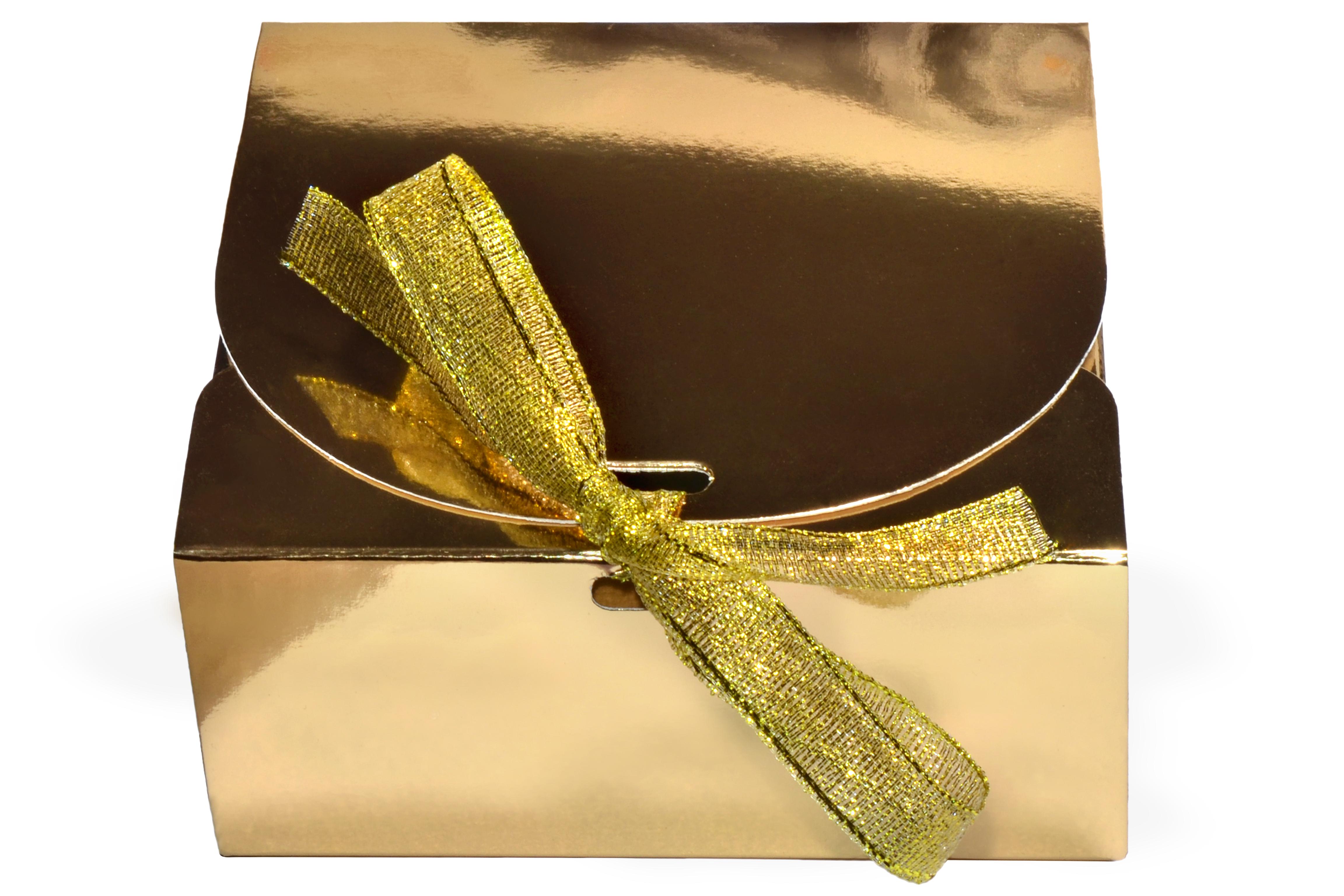 Коробка для подарунків з бантом 11,5х11,5х5 см Золотий (469356834) - фото 2 Коробка для подарунків з бантом 11,5х11,5х5 см Золотий (469356834) - фото 2