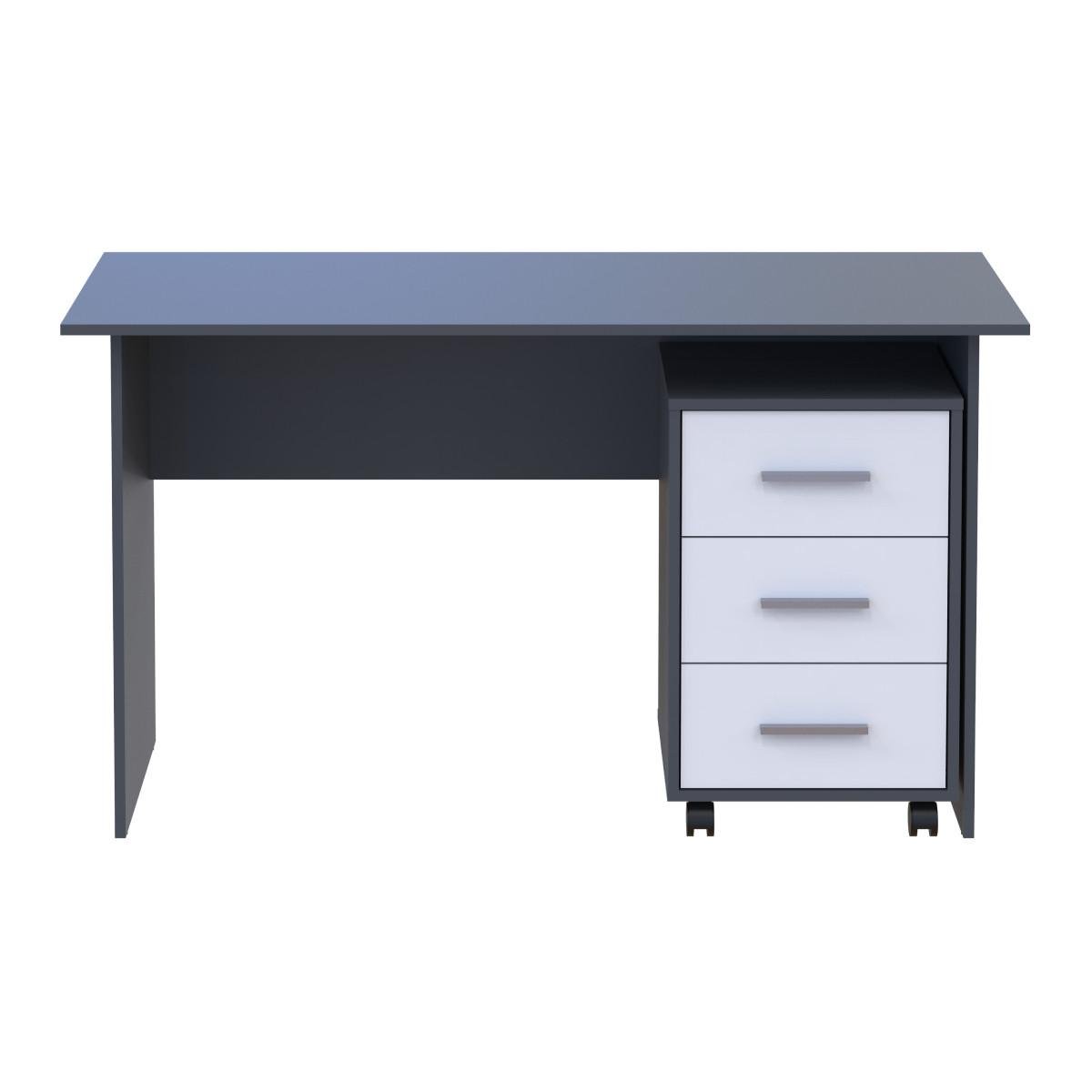 Офисный стол Doros Т3 120х60х78 см Графит/Белый (DRS-011315)