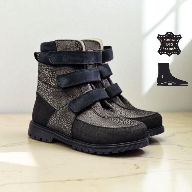 Черевики дитячі ортопедичні з натуральної шкіри р. 27 Сірий (2493762466) - фото 2 Черевики дитячі ортопедичні з натуральної шкіри р. 27 Сірий (2493762466) - фото 2