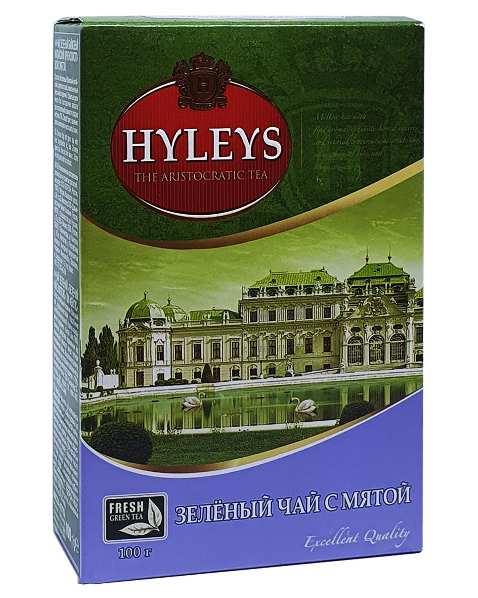 Чай зеленый Hyleys с мятой 100 г (660)