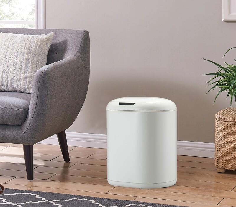 Відро для сміття сенсорне MIXXUS Topper-TC0112 MI7082 з кришкою 12 л Білий (258314) - фото 2