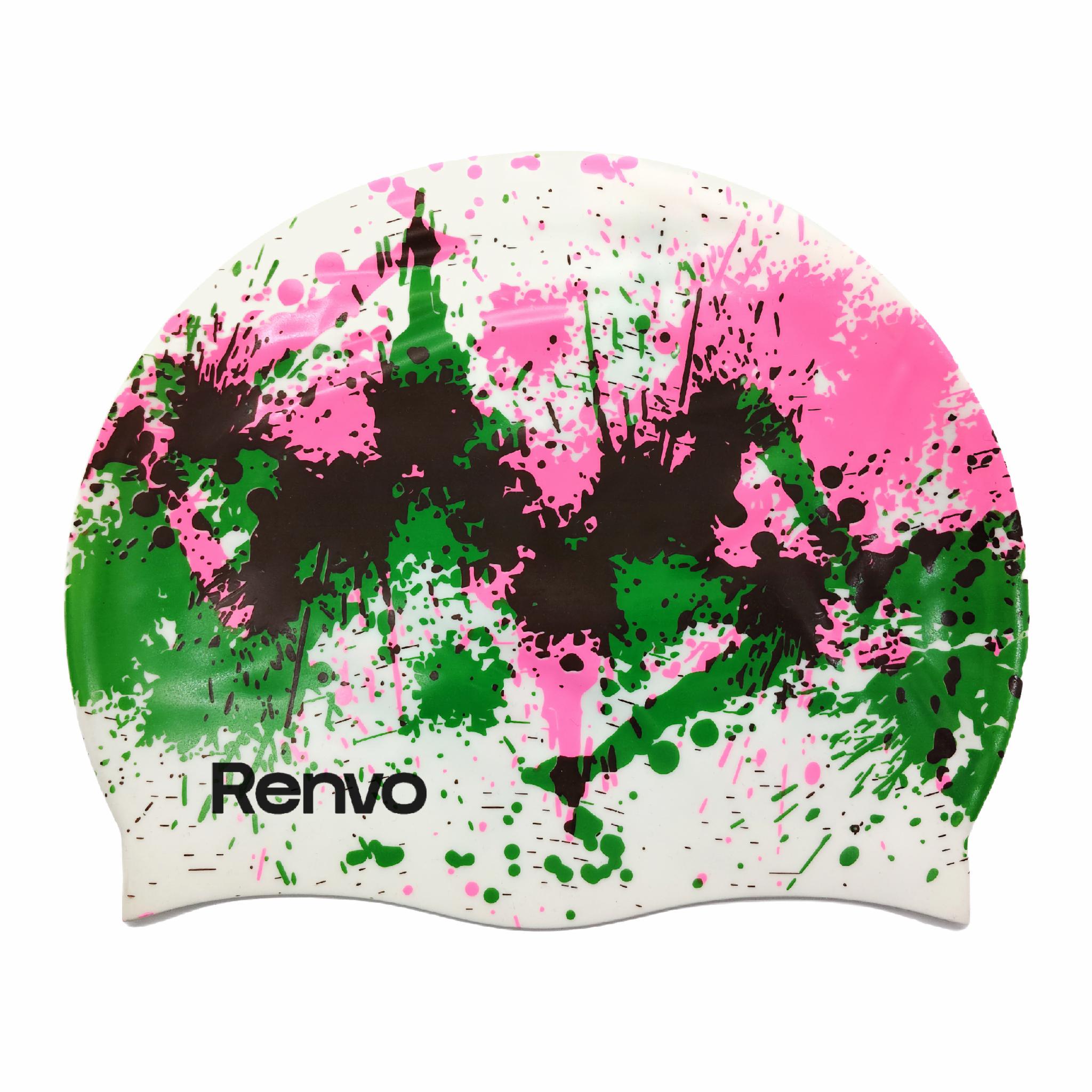 Шапочка для плавания взрослая Renvo Kerio Splash Уни OSFM Разноцветный (2SC150-0314)