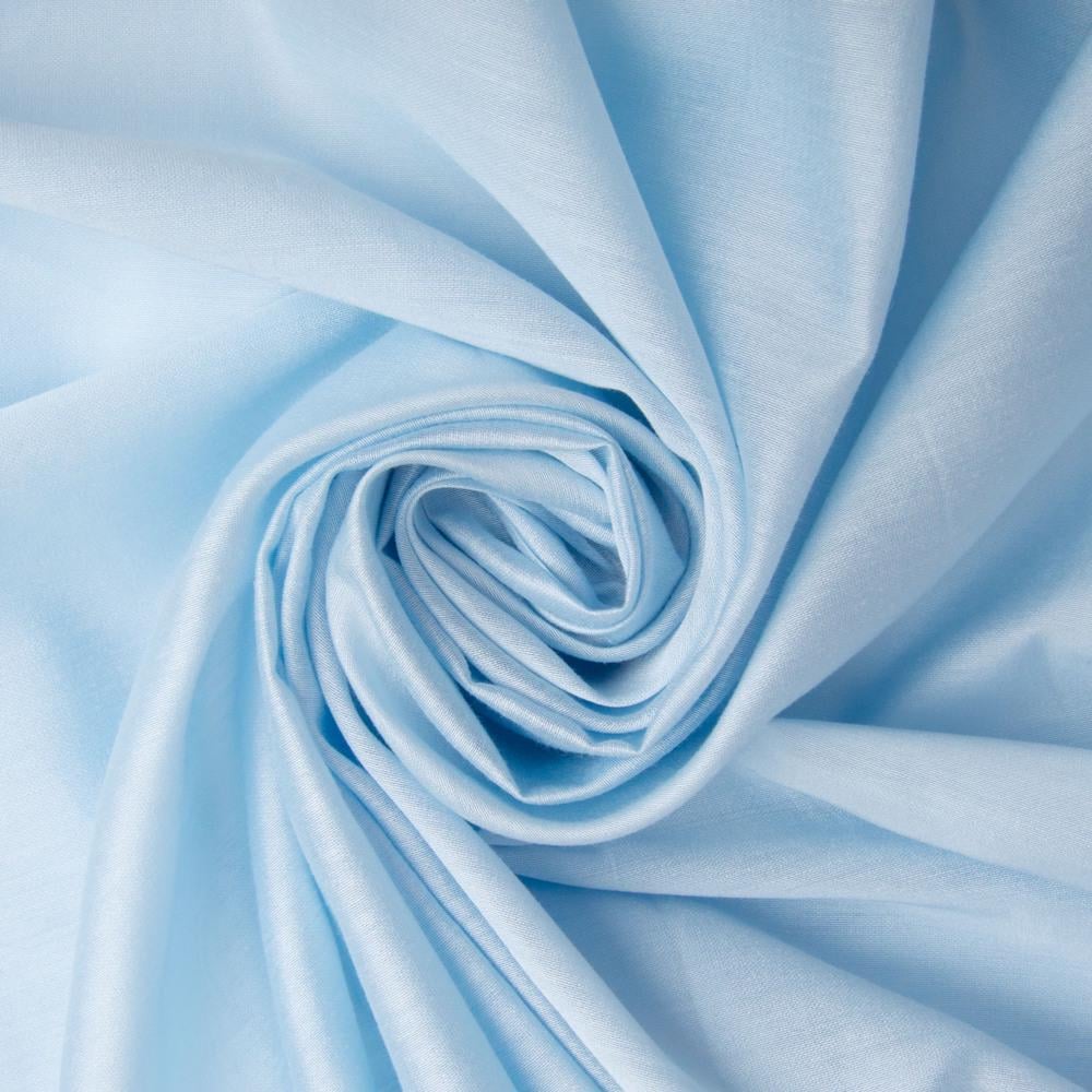 Ткань платевая Жемчужина 82 гр/м2 150 см вискоза для платьев/блуз/аксессуаров Светло-голубой