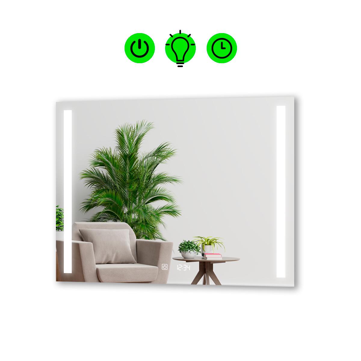 Зеркало Adelita LED с облегченным корпусом 800x600 мм (13498467)