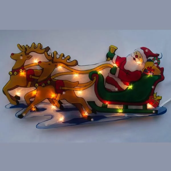 Рождественское украшение с подсветкой Санта (Y01382-3) - фото 2 Рождественское украшение с подсветкой Санта (Y01382-3) - фото 2