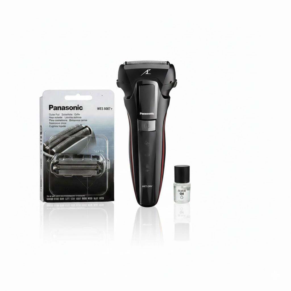 Электробритва Panasonic ES-LL41-K520-AS2 с дополнительным комплектом из сеточки WES-9087Y-1361 и маслом WES-8196X-7911 (32411036)