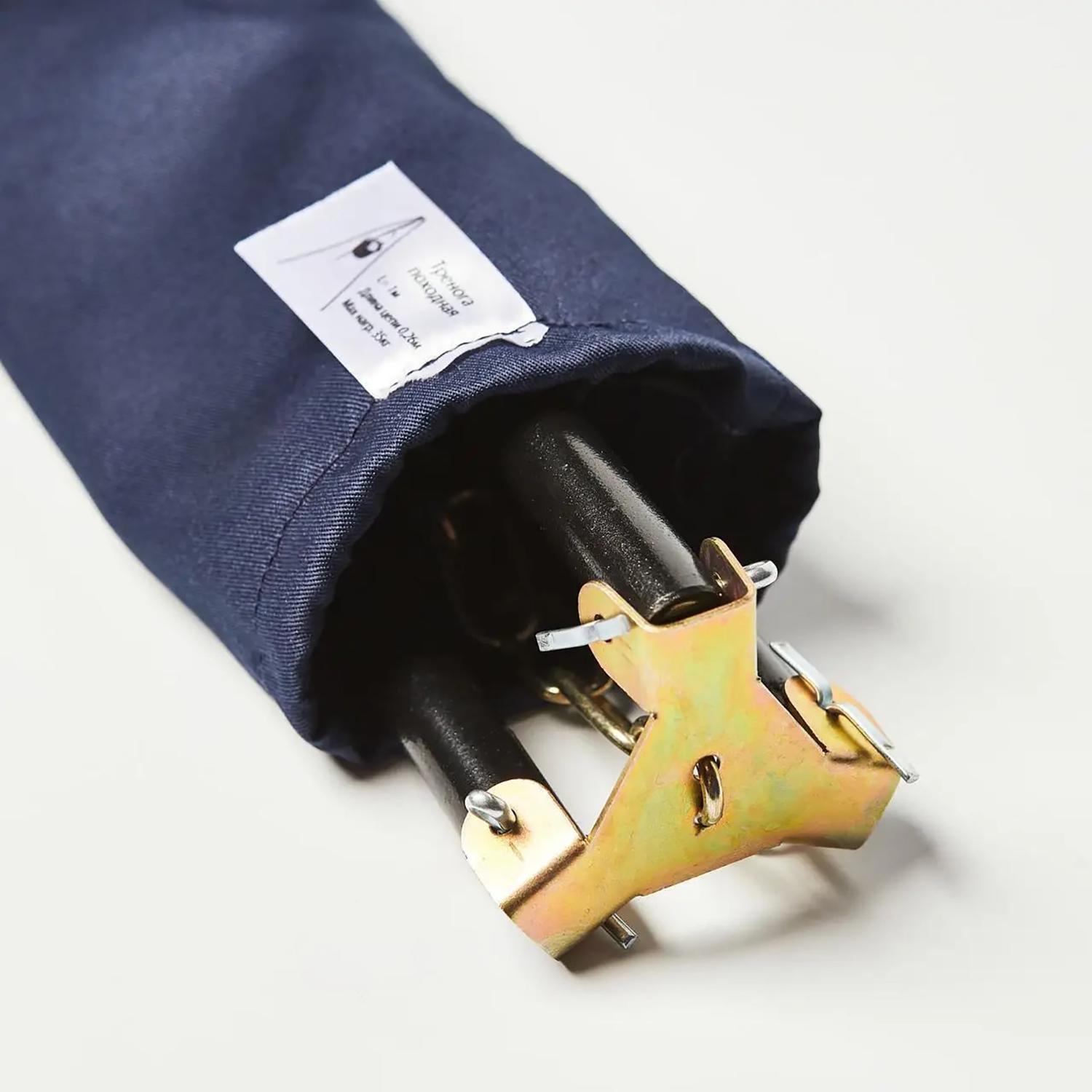 Тринога сталева туристична розбірна в чоХLі для підвішування казана з гачком 1 м (87695) - фото 2 Тринога сталева туристична розбірна в чоХLі для підвішування казана з гачком 1 м (87695) - фото 2