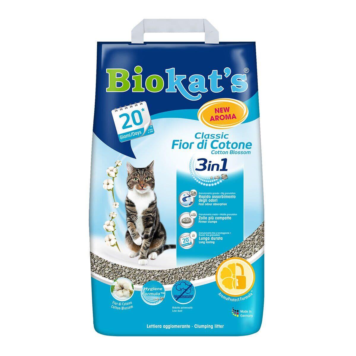 Наповнювач бентонітовий Biokat's Classic Fresh для кішок 3в1 Cotton Blossom 5 л (26550)