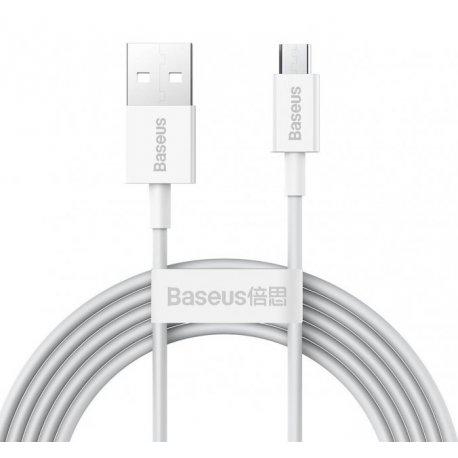 Кабель BASEUS Superior Series Fast Charging Data Cable USB to Micro USB 2A 2 м White (CAMYS-A02)