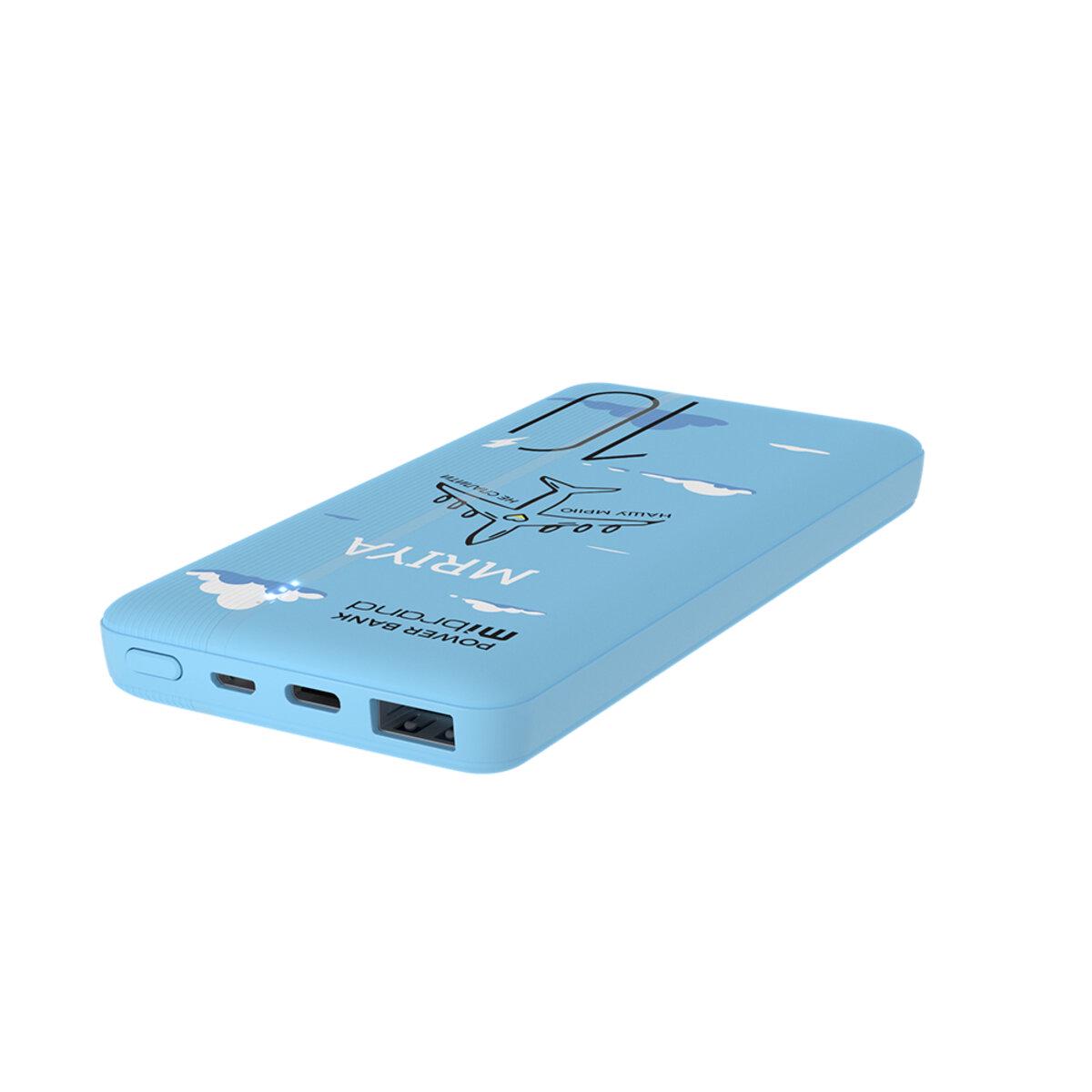 Портативний зарядний пристрій Mibrand 10000 mAh MI10K Mriya Blue (10307386) - фото 3