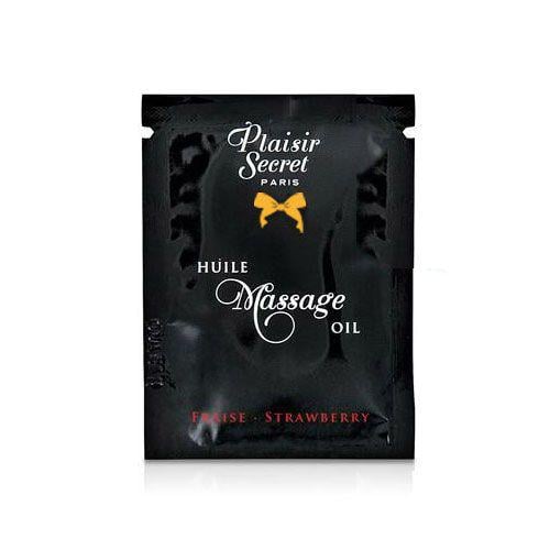 Пробник массажного масла Plaisirs Secrets Strawberry 3 мл (SO1202)