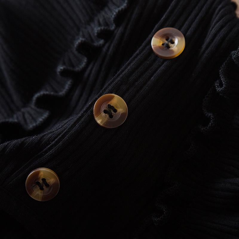 Платье праздничное детское KatyKids Эмилия с длинным рукавом и пышной юбкой в горох 90 см Черный с бежевым (11055360400) - фото 4 Платье праздничное детское KatyKids Эмилия с длинным рукавом и пышной юбкой в горох 90 см Черный с бежевым (11055360400) - фото 4