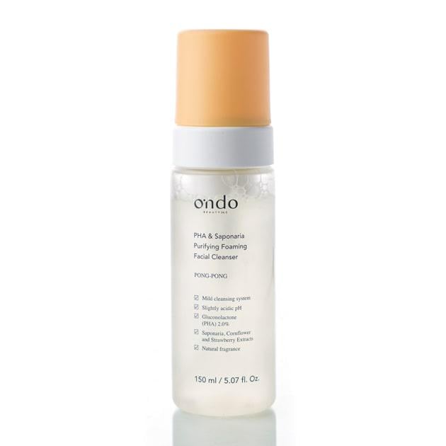 Пенка мягкая с глюконолактоновой кислотой и сапонарией Ondo Beauty 36.5 PHA & Saponaria Purifying Foaming Facial Cleanser 150 мл Пенка мягкая с глюконолактоновой кислотой и сапонарией Ondo Beauty 36.5 PHA & Saponaria Purifying Foaming Facial Cleanser 150 мл