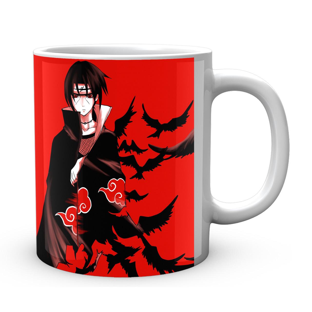 Чашка Gee! Наруто Naruto Итачи Вороны Белый NA.02.334