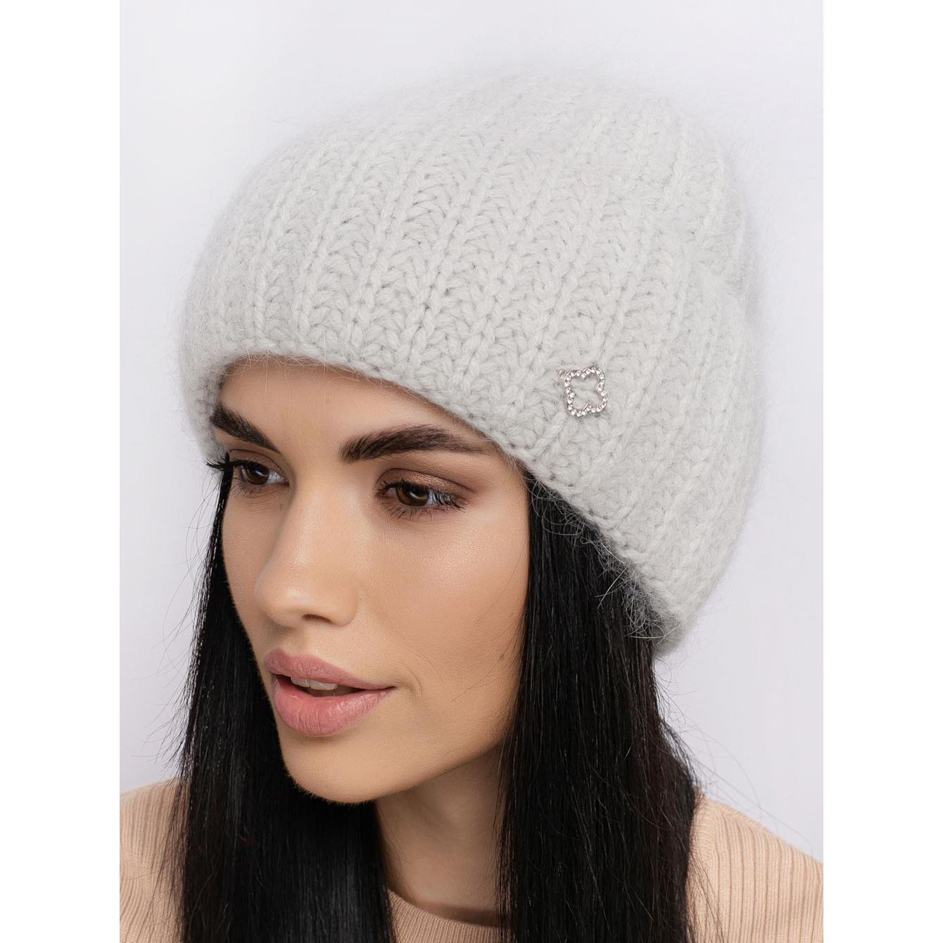 Шапка ангоровая Leks Троянда one size холодный лед Шапка ангоровая Leks Троянда one size холодный лед