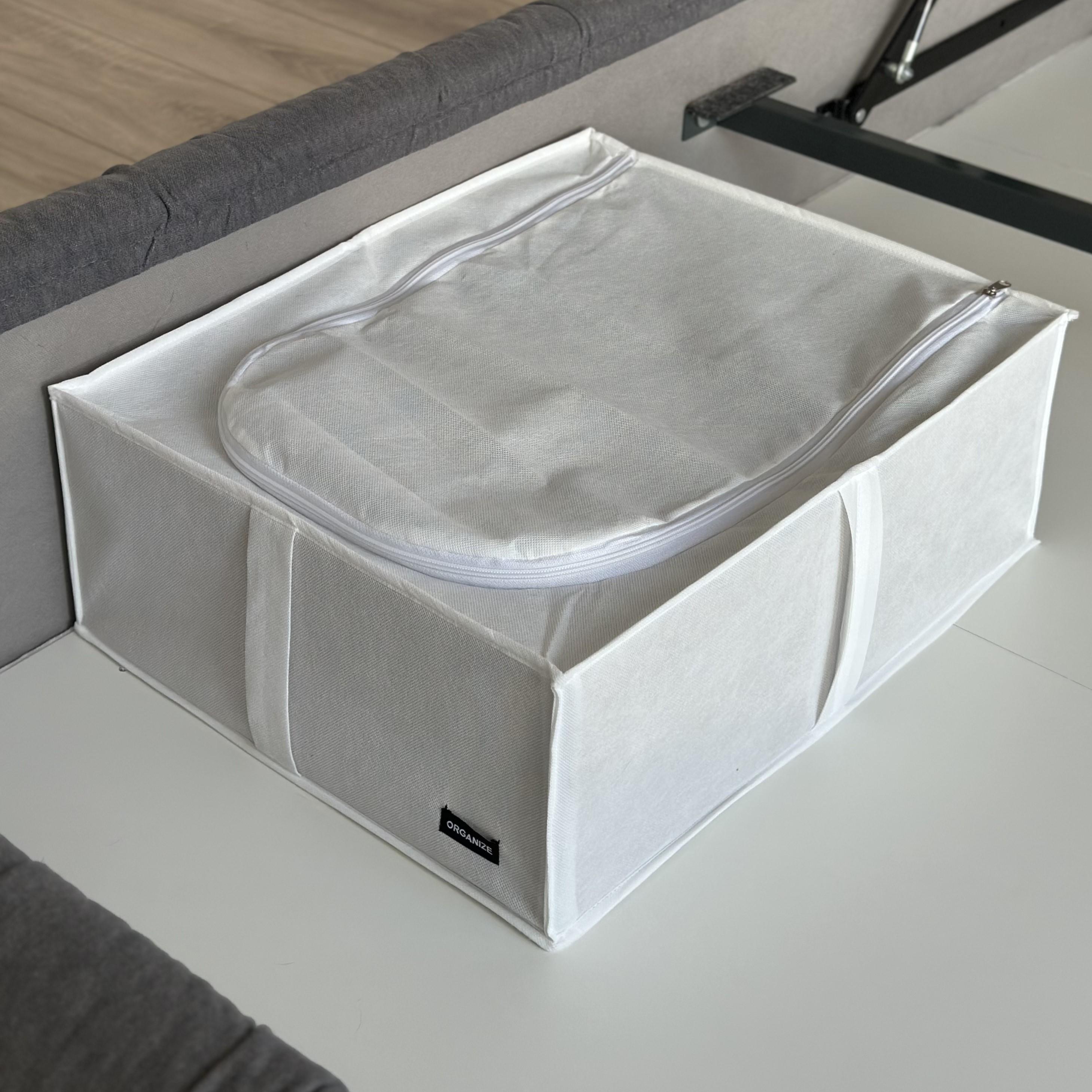 Органайзер для зберігання взуття до 46 розміру зі з'ємною перетинкою Білий (Khv-2-wh) - фото 1 Органайзер для зберігання взуття до 46 розміру зі з'ємною перетинкою Білий (Khv-2-wh) - фото 1