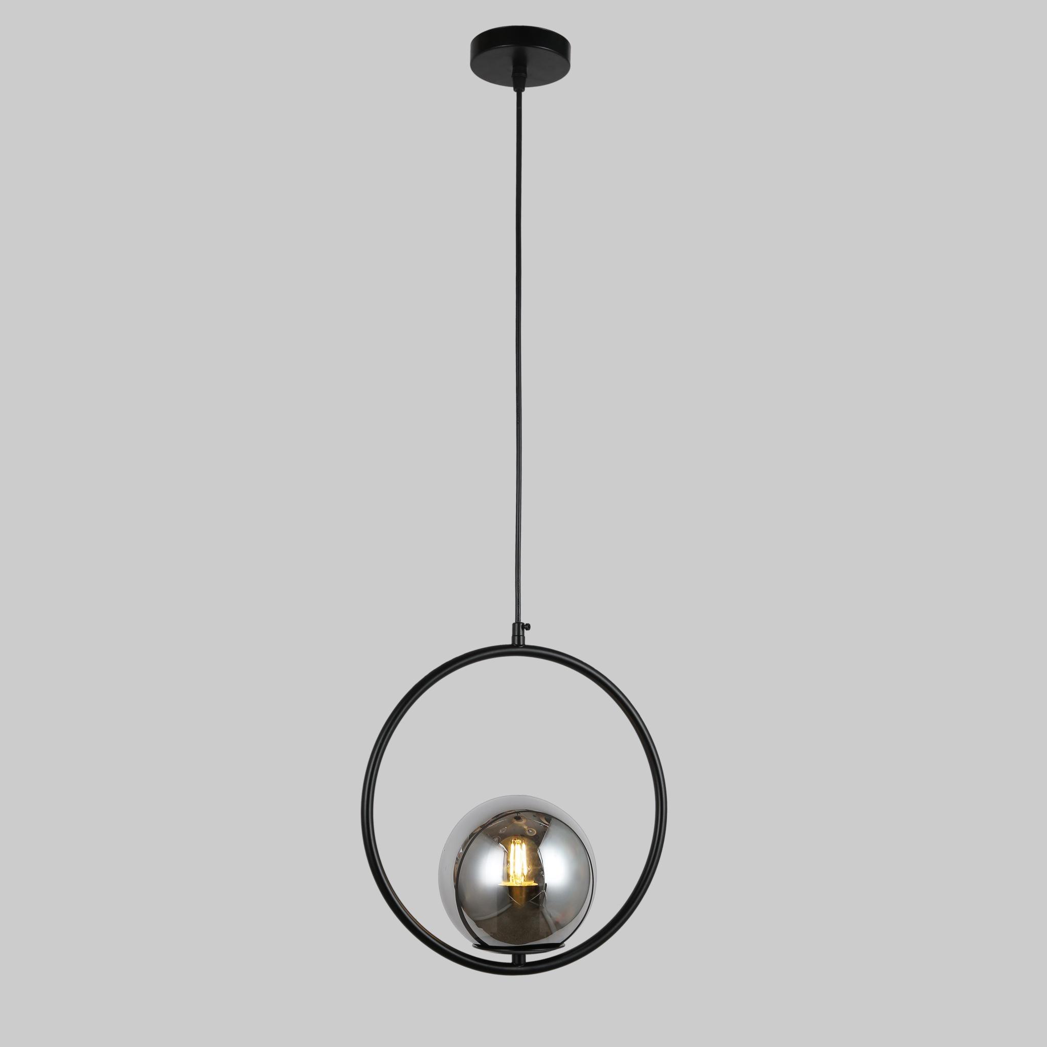 Люстра Ring с черным шаром 15 см Черный