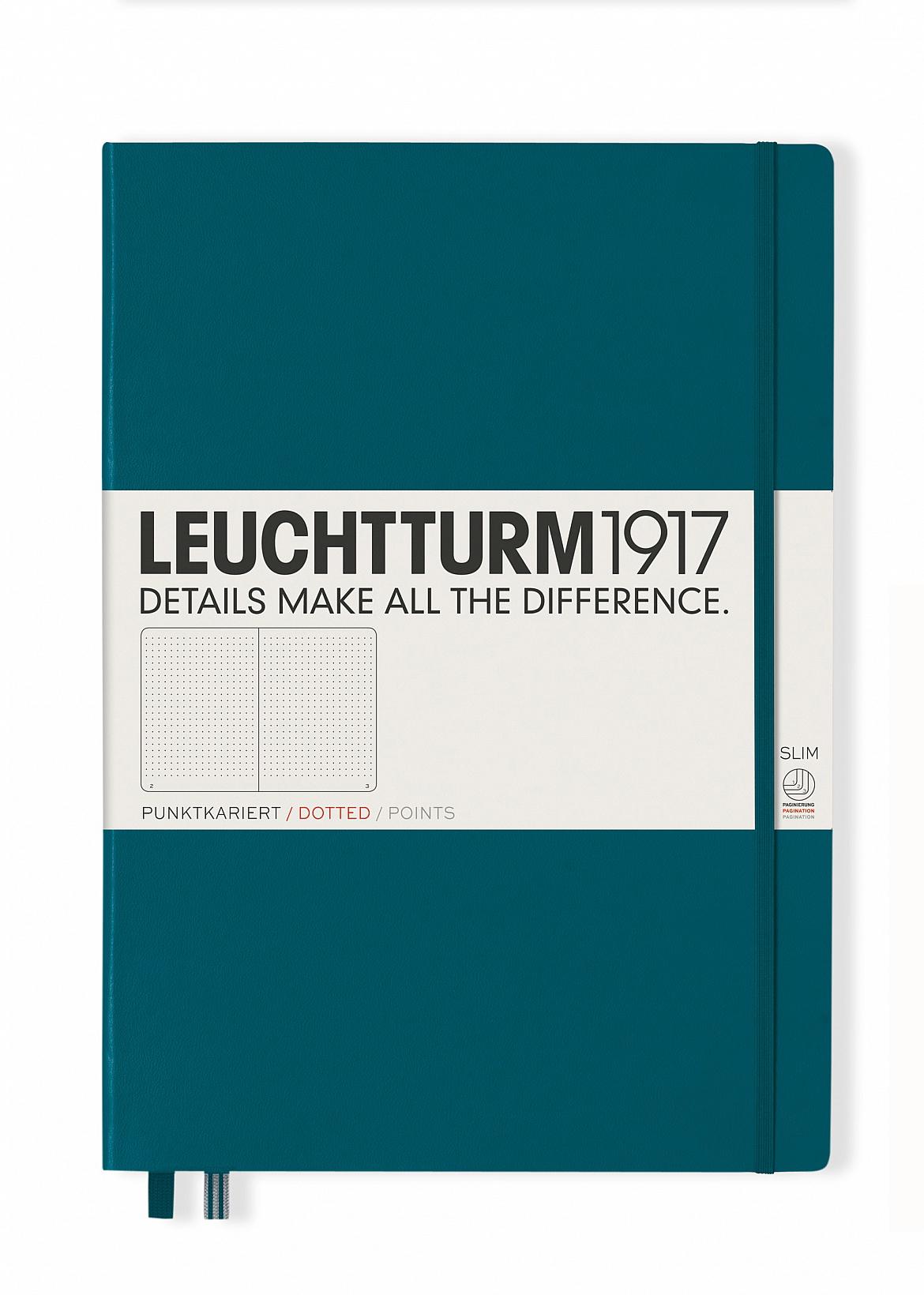 Блокнот Leuchtturm1917 Master Slim A4+ тихоокеанский точка Зеленый (359790)