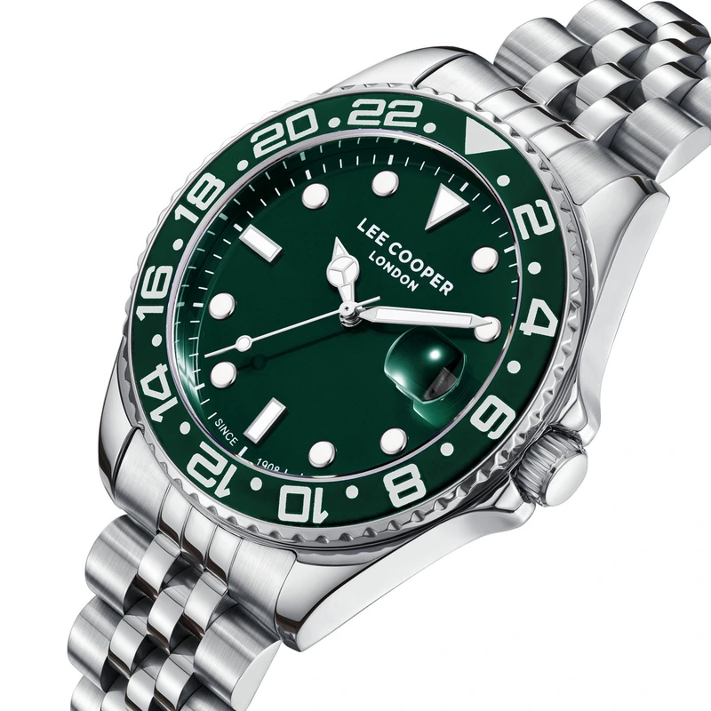 Годинник чоловічий водостійкий Lee Cooper Daytona Green (2730)