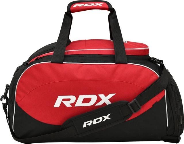 Спортивна сумка RDX R1 Duffel Bag Backpack Straps Black/Red (A-013130)