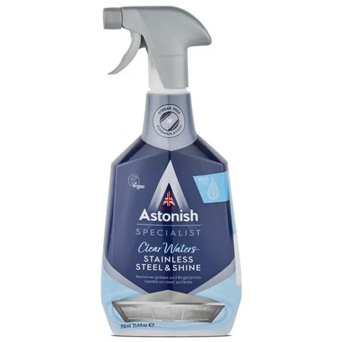 Засіб для чищення і полірування виробів із нержавіючої сталі Astonish Stainless Steel&Shine 750 мл (211193)