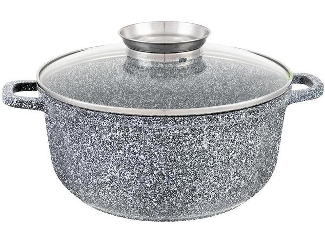 Казан Unique Un-5217 5,5 л 26х12 см круглый с крышкой гранитный (01062021_70)