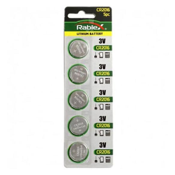 Батарейка літієва Rablex CR2016 3V 1 шт. (2957) - фото 2