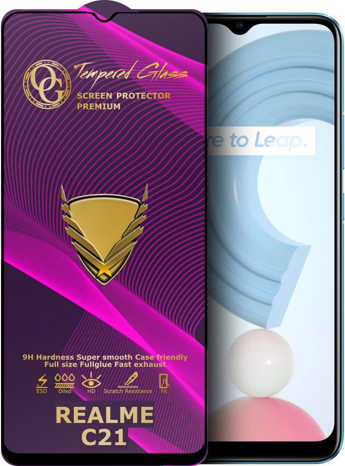 Стекло защитное GoldenArmor Realme C21 Full Glue (32311)