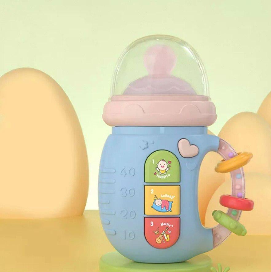 Игрушка развивающая музыкальная бутылочка-телефон 5в1 Голубой (10187) - фото 2 Игрушка развивающая музыкальная бутылочка-телефон 5в1 Голубой (10187) - фото 2