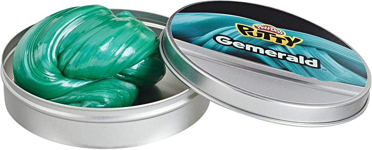 Набір для творчості дитячий Hasbro Play-Doh Putty Gemerald Green Metallic (E8824) - фото 2