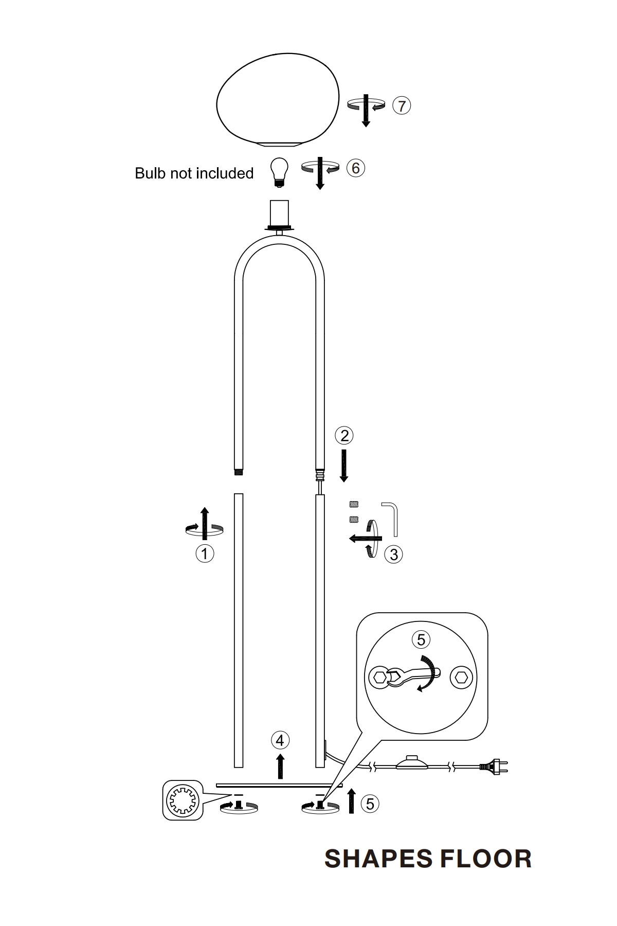 Торшер DFTP 2120074035 Shapes Floor Brass (23450864) - фото 7 Торшер DFTP 2120074035 Shapes Floor Brass (23450864) - фото 7