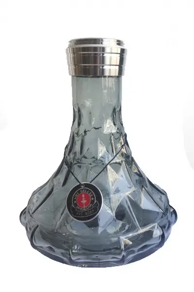 Колба с резьбой для кальяна Amy SS 20,02 "Little Trilliant" с местом под подсветку Черный