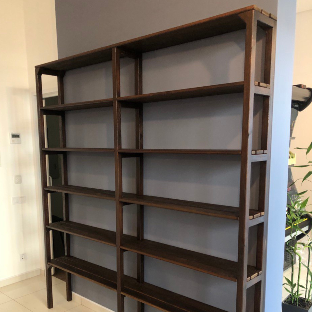 Стелаж дерев'яний високий на 6 поличок Коричневий (СД057) - фото 2 Стелаж дерев'яний високий на 6 поличок Коричневий (СД057) - фото 2