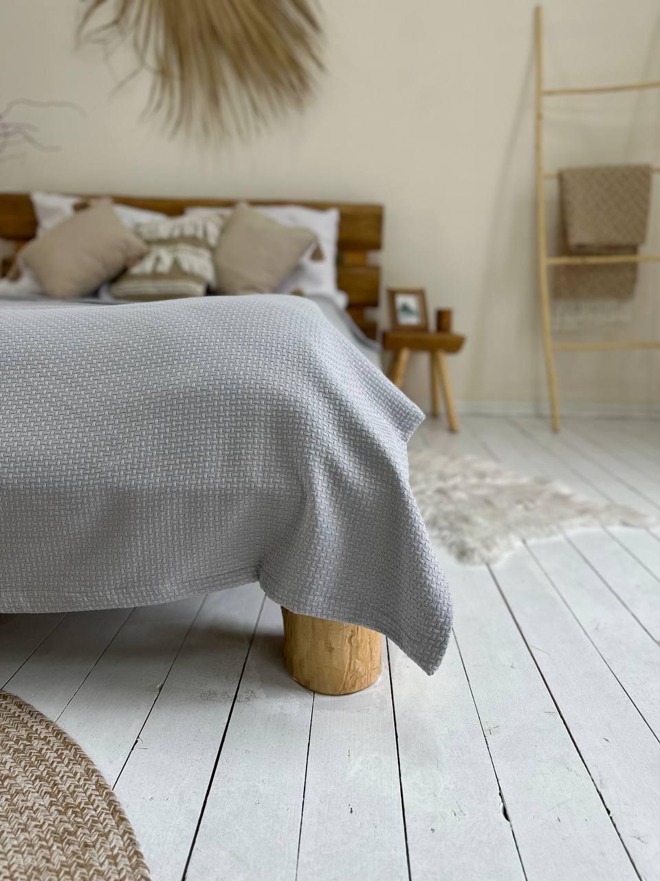 Покрывало SOFT хлопок 220x230 см Серый (18289759) - фото 9 Покрывало SOFT хлопок 220x230 см Серый (18289759) - фото 9