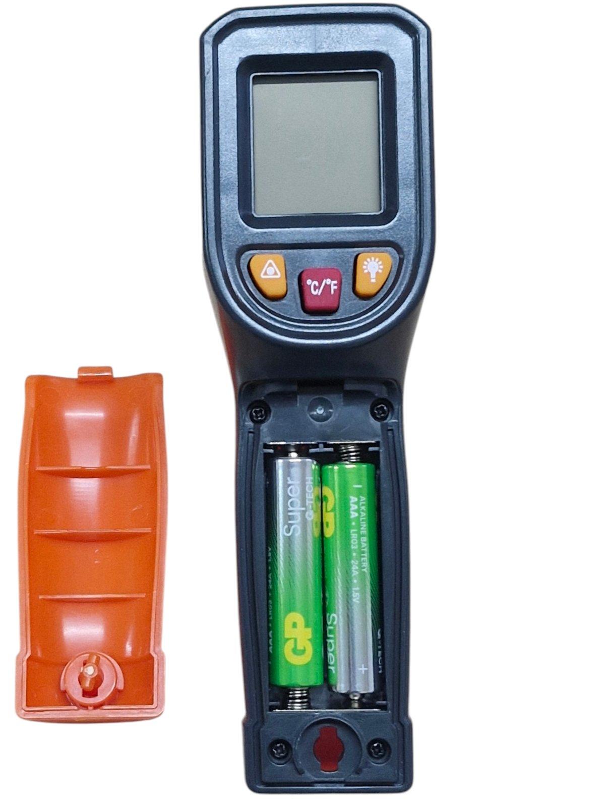 Термометр безконтактний цифровий NJTY від -50 до +600°C з лазерним покажчиком пошуком максимальної температури NJTY T600А 2 батареї (99047770) - фото 4 Термометр безконтактний цифровий NJTY від -50 до +600°C з лазерним покажчиком пошуком максимальної температури NJTY T600А 2 батареї (99047770) - фото 4