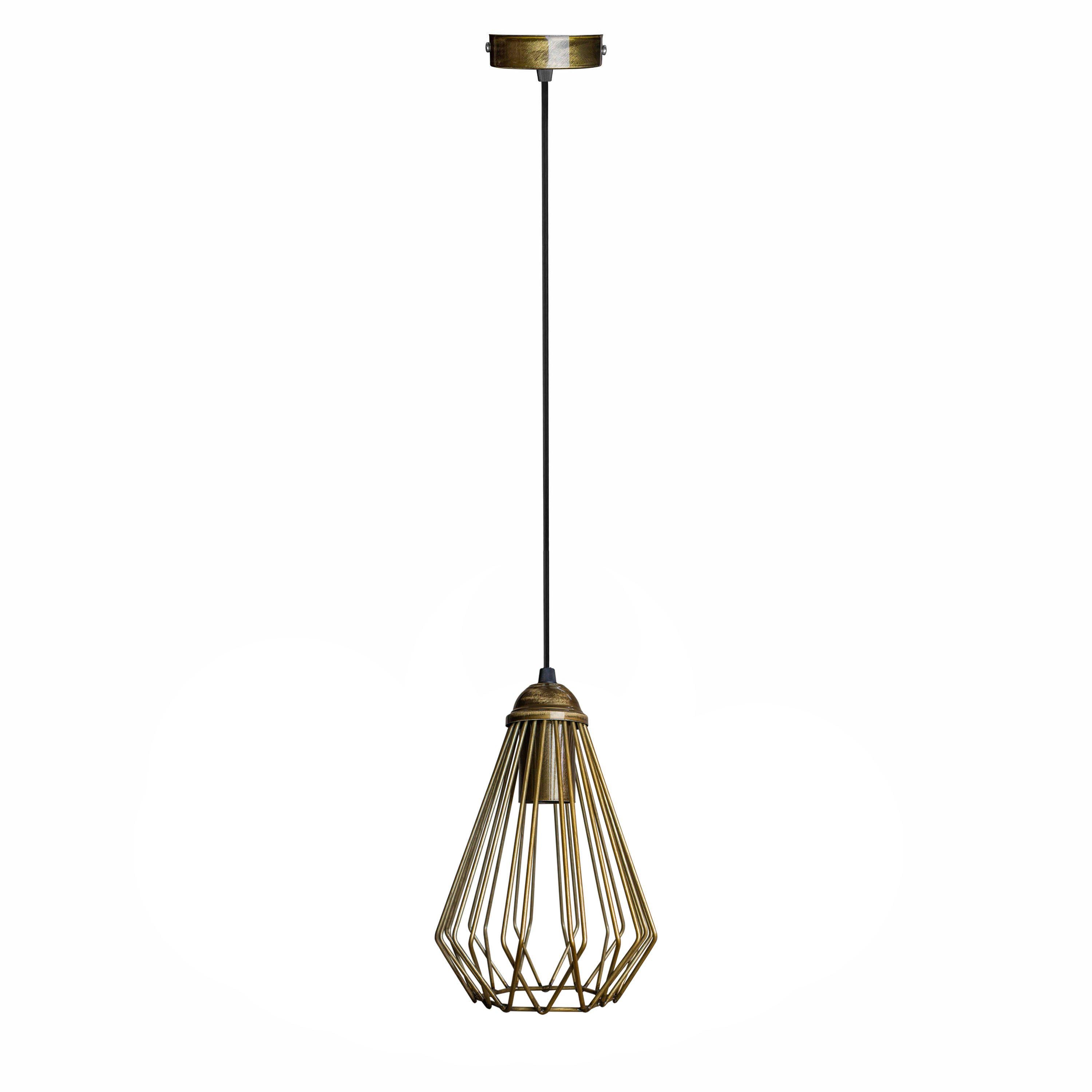 Светильник подвесной MSK Electric в стиле лофт Бронза NL 537 BN