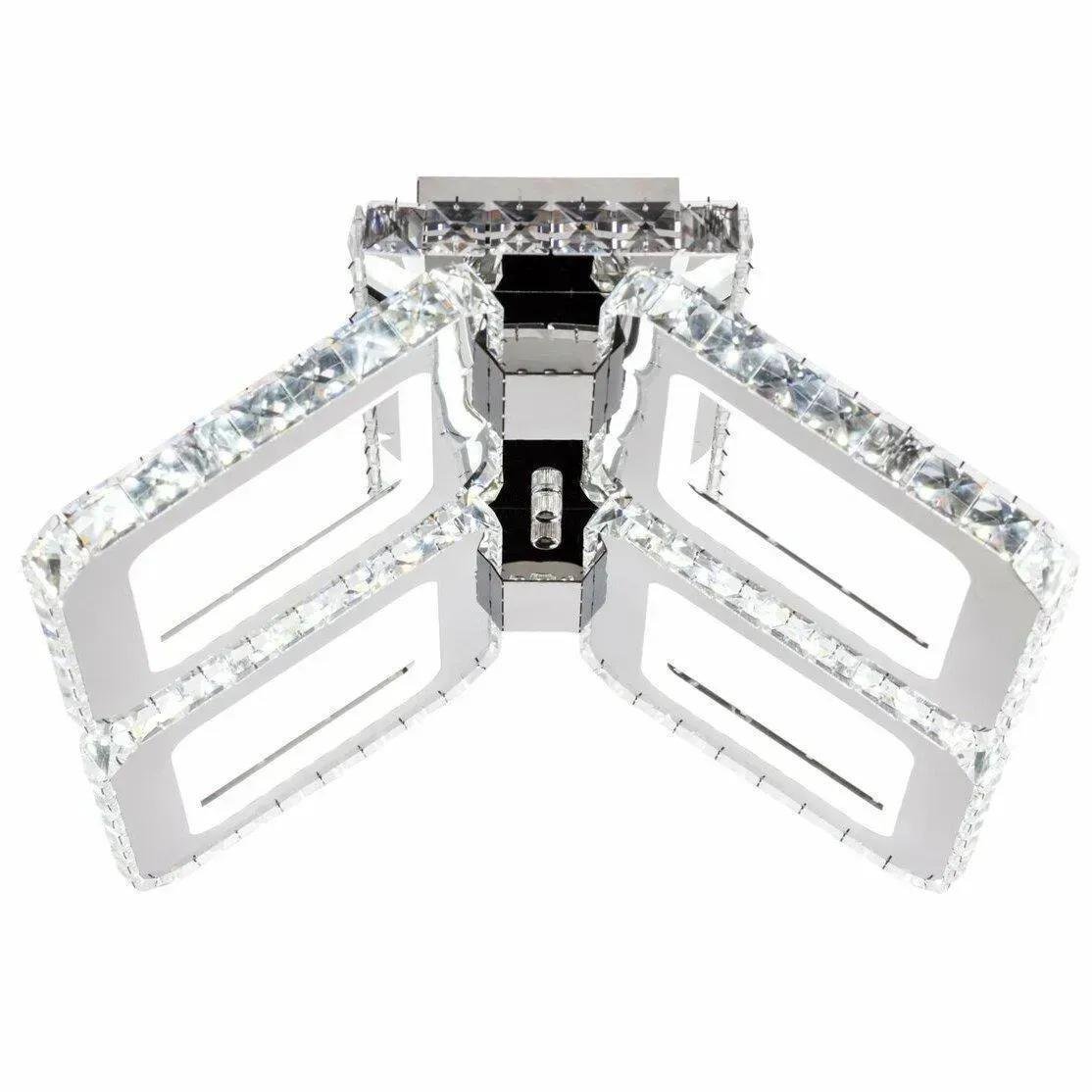 Люстра стельова світлодіодна Sirius 2926-4 188W з підсвічуванням корпусу 3000-6500К IP20 160W Хром (00000139305)