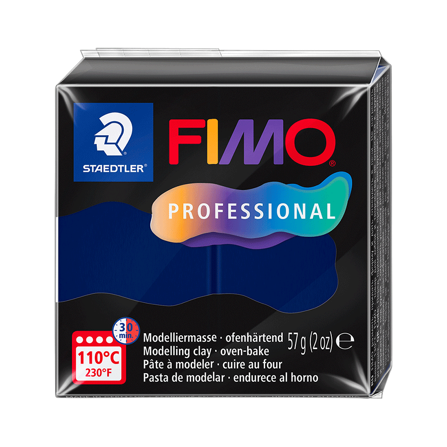 Глина полимерная Fimo Professional 57 г Темно-синий (8040-34)