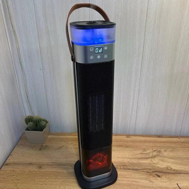 Тепловентилятор із зволожувачем Portable Fan Heater HQN218-28QD надійний Чорний