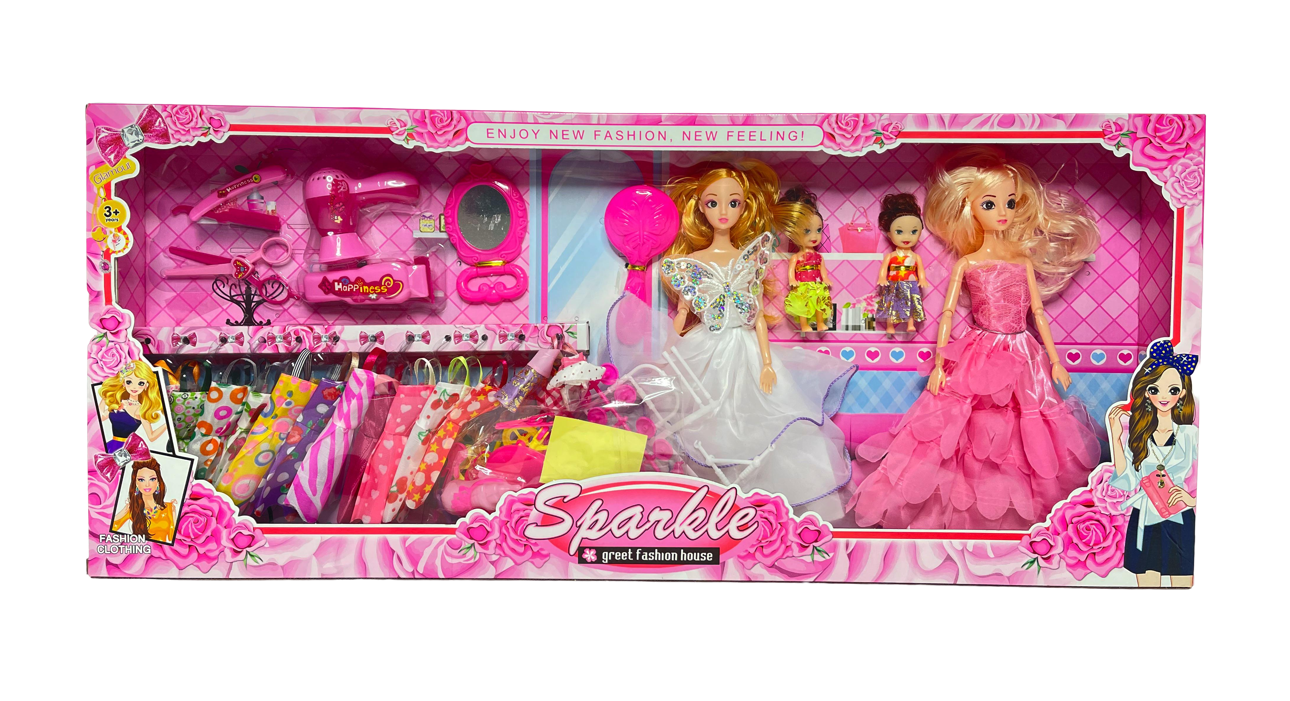 Набор кукол Барби-невеста с сестрой и двумя малышами (49467)