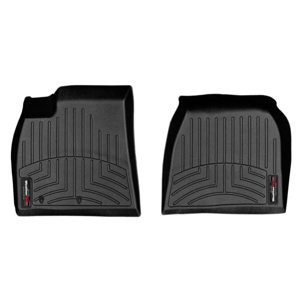 Килимки в салон WeatherTech для Tesla Model S 2012- передні з бортиком Чорний (444581)
