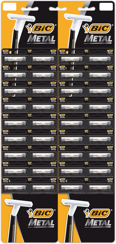 Станки для бритья Bic Metal одноразовые без сменных картриджей 36 шт. (8671282)