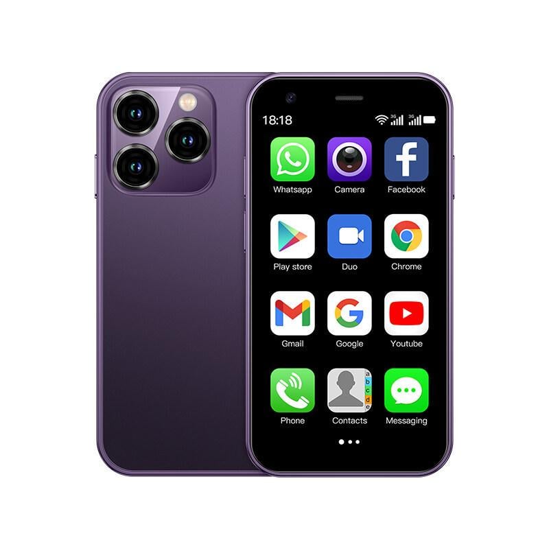 Смартфон мобильный сенсорный Soyes XS 15 маленький Фиолетовый