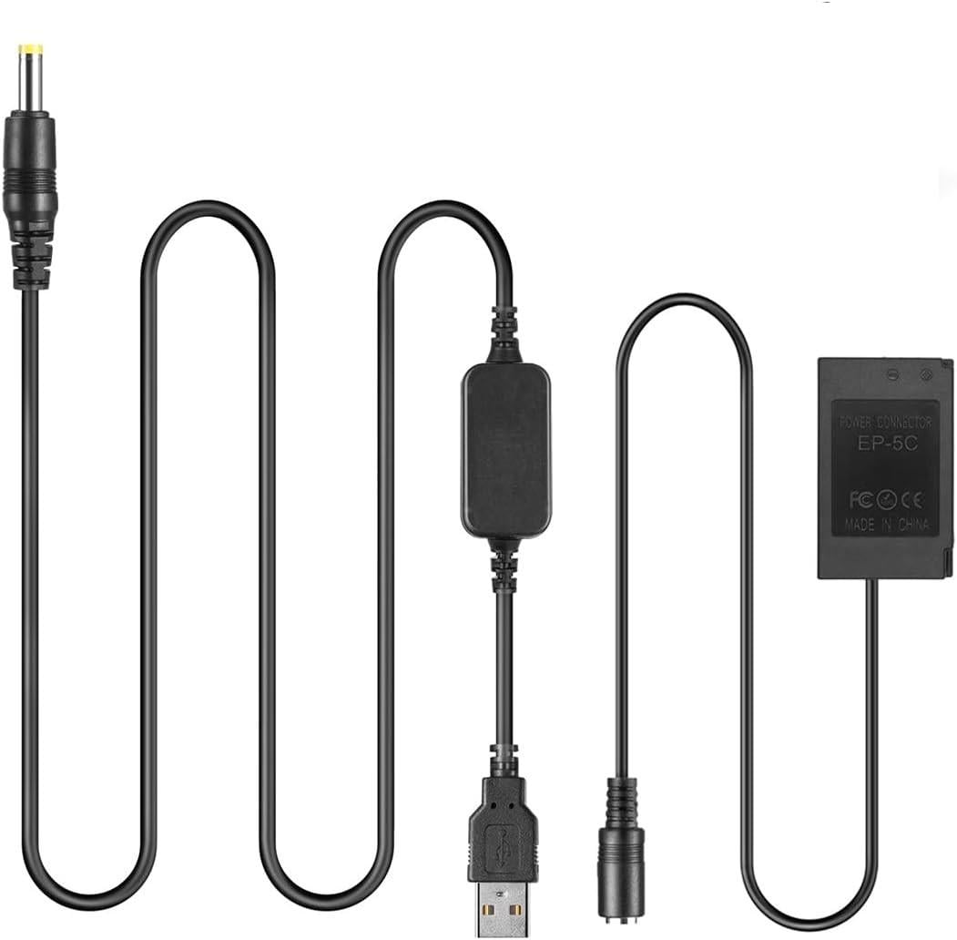 Адаптер питания USB EP-5C для Nikon 1J1 1J2 1J3 1S1 1AW1 V3 Coolpix A Coolpix P1000 (A1001)