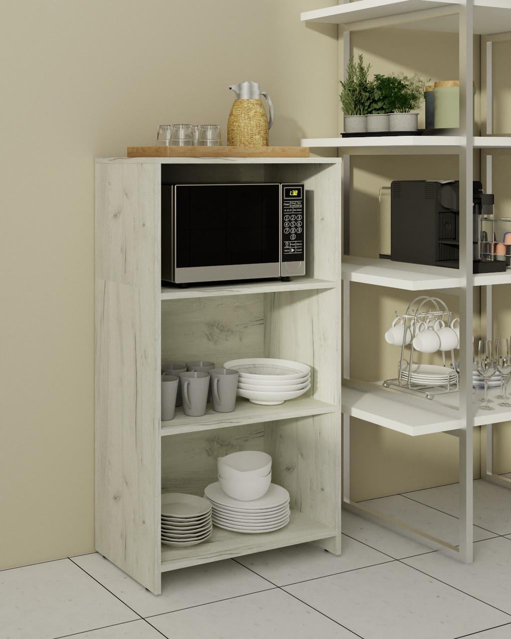 Стеллаж для кухни Крафт/Белый (26437876)